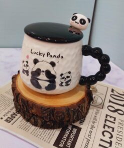 ماگ پاندا دسته مرواریدی کد1519