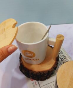 ماگ ست کینگ و کوِِِِیین دسته چوبی کد1549