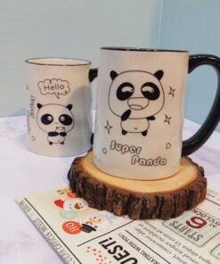 ماگ پاندا دسته مشکی کد 1576