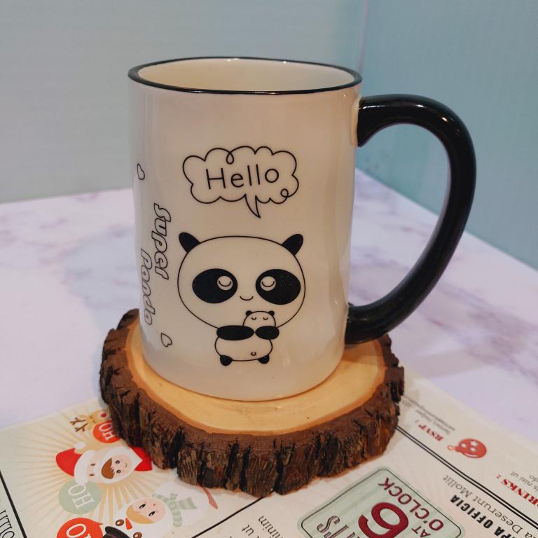 ماگ پاندا دسته مشکی کد 1576