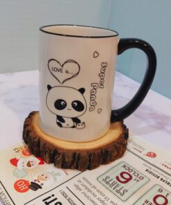 ماگ پاندا دسته مشکی کد 1576