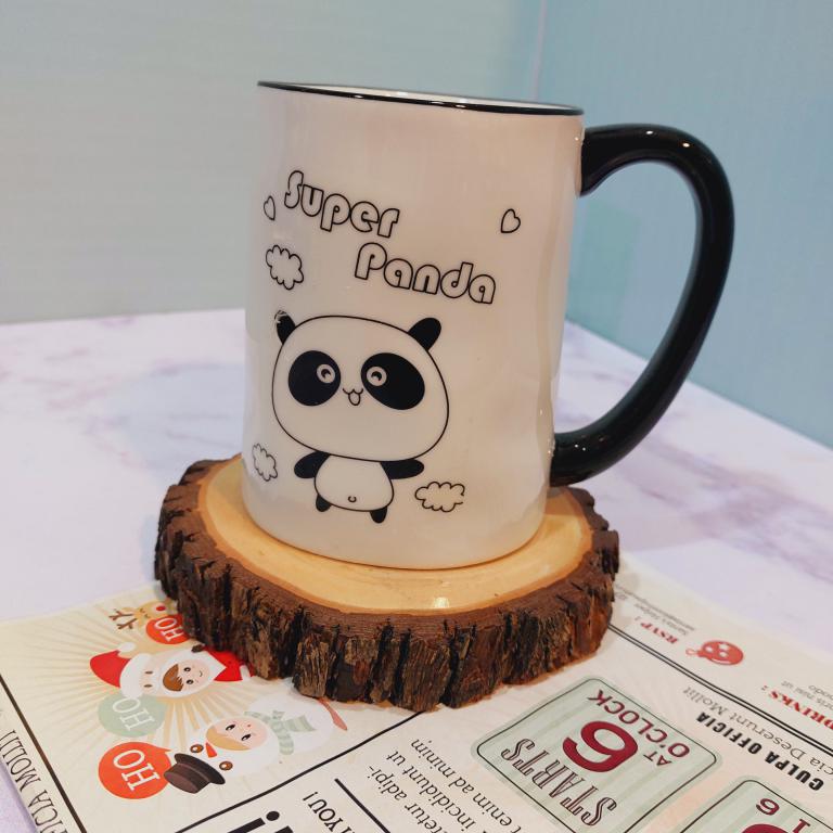 ماگ پاندا دسته مشکی کد 1576