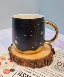 ماگ ست ستاره دار سفید و مشکی کد 1586