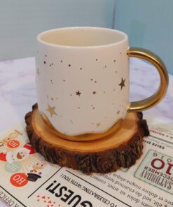 ماگ ست ستاره دار سفید و مشکی کد 1586