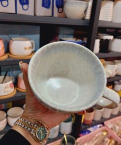 فنجون لاته خوری طرح برگ کد 1587