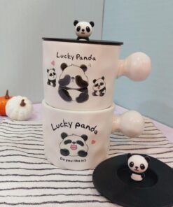 ماگ پاندا دسته توپی عروسکی کد 1589