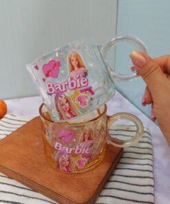 ماگ باربی بلوری هفت رنگ کد 1594