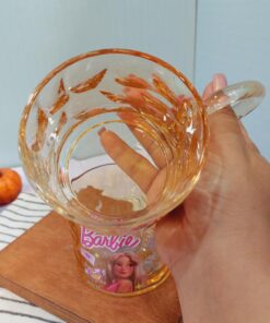 ماگ باربی بلوری هفت رنگ کد 1594