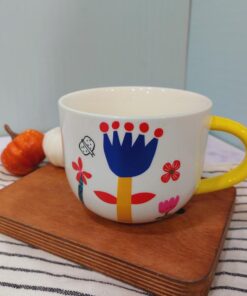 ماگ طرح نقاشی گلدار کد 1595