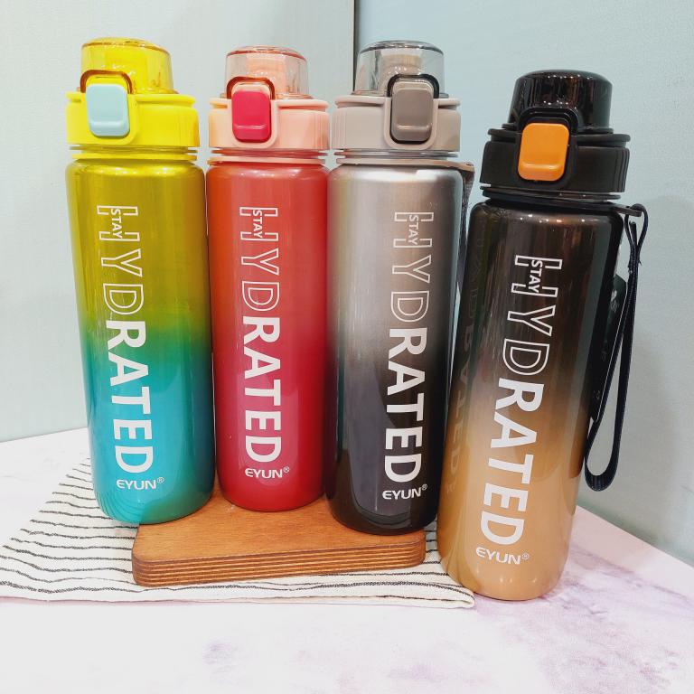 قمقمه باشگاهی کروم دو رنگ برند HYDRATEDکد 1606