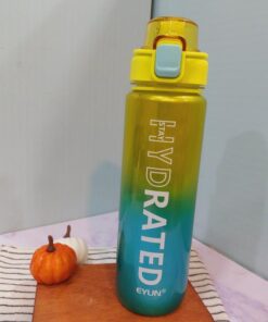 قمقمه باشگاهی کروم دو رنگ برند HYDRATEDکد 1606