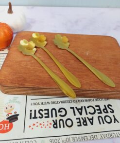 قاشق استیل طرح گل کد 1620