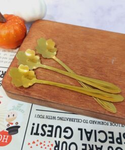 قاشق استیل طرح گل کد 1620