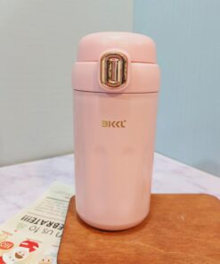 تراول ماگ استیل کافی دکمه طلایی کد 1633