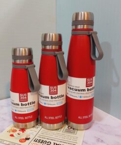 فلاسک استیل سه حجم قرمز کد 1649