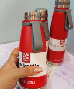 فلاسک استیل سه حجم قرمز کد 1649