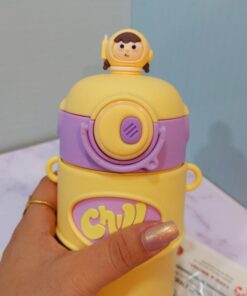 تراول ماگ فانتزی نی دار طرح آدمک کد 1655