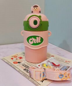 تراول ماگ فانتزی نی دار طرح آدمک کد 1655