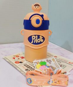 تراول ماگ فانتزی نی دار طرح آدمک کد 1655