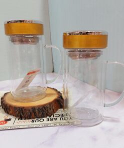 ماگ دوجداره دمنوش خوری سه طرح کد 1665