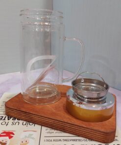 ماگ دوجداره دمنوش خوری سه طرح کد 1665