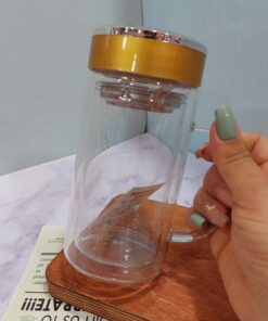 ماگ دوجداره دمنوش خوری سه طرح کد 1665