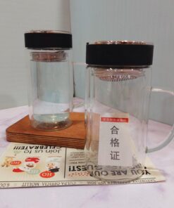 ماگ دوجداره دمنوش خوری سه طرح کد 1665