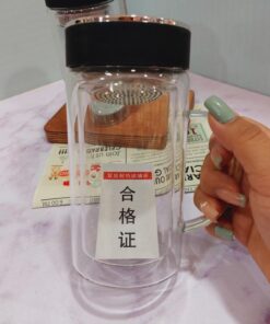 ماگ دوجداره دمنوش خوری سه طرح کد 1665