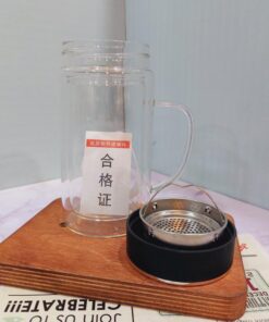 ماگ دوجداره دمنوش خوری سه طرح کد 1665