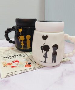 ماگ ست در پیچی آینه دار باکس کادویی 5طرح کد 1670