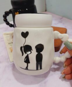 ماگ ست در پیچی آینه دار باکس کادویی 5طرح کد 1670