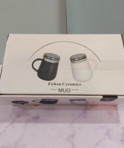 ماگ ست در پیچی آینه دار باکس کادویی 5طرح کد 1670