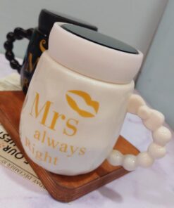 ماگ ست در پیچی آینه دار باکس کادویی 5طرح کد 1670