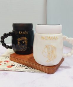 ماگ ست در پیچی آینه دار باکس کادویی 5طرح کد 1670