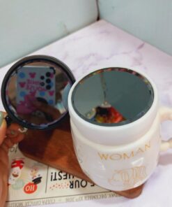 ماگ ست در پیچی آینه دار باکس کادویی 5طرح کد 1670