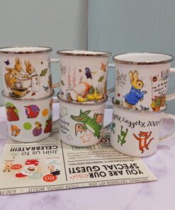 ماگ لعابی نشکن طرح دار کد 1672