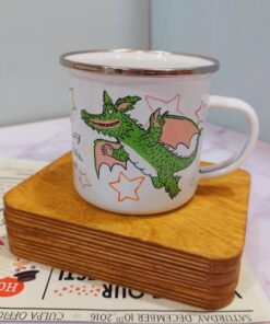 ماگ لعابی نشکن طرح دار کد 1672