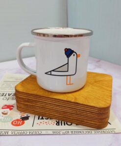 ماگ لعابی نشکن طرح دار کد 1672