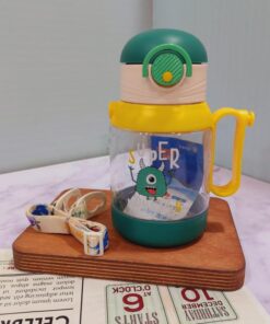 قمقمه نی دار بچگانه دسته بغل کد 1685