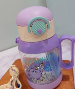 قمقمه نی دار بچگانه دسته بغل کد 1685