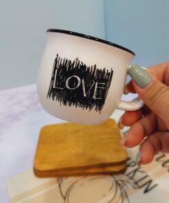 فنجون سرامیکی طرح عاشقانه کد 1694