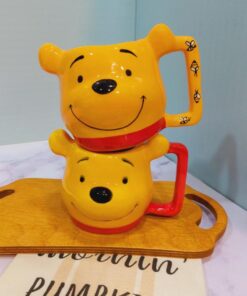 ماگ دیزنی دست ساز پو زنبوری و ساده کد 1566