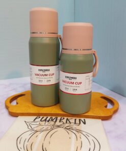 فلاسک استیل در لیوانی دو حجم کد 1703