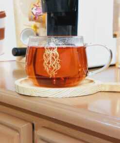 ماگ شیشه ای طرح دختر طلایی کد 1690