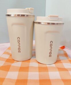 تراول ماگ COFFEE استیل رنگی دو حجم کد 1710