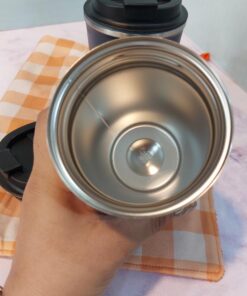 تراول ماگ COFFEE استیل رنگی دو حجم کد 1710