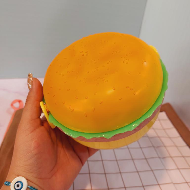 ظرف غذا فانتزی کودک طرح همبرگرکد 1712
