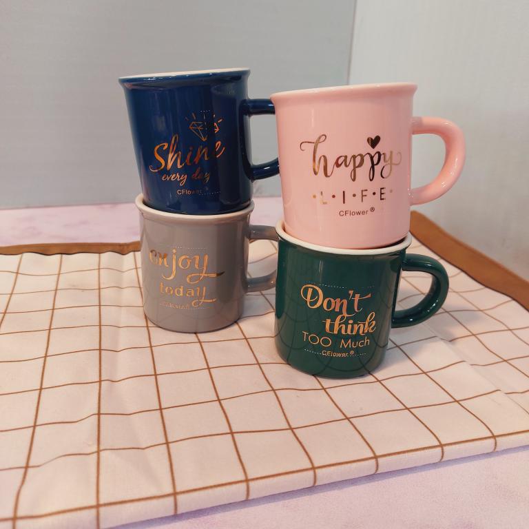 شات قهوه فونت دار سرامیکی کد 1714