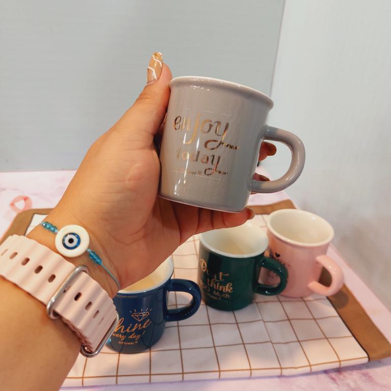 شات قهوه فونت دار سرامیکی کد 1714