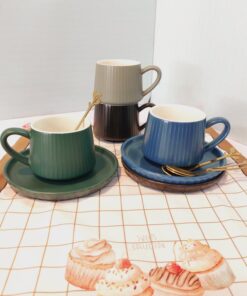 فنجون نلبعکی سرامیکی طرح شیار کد 1719